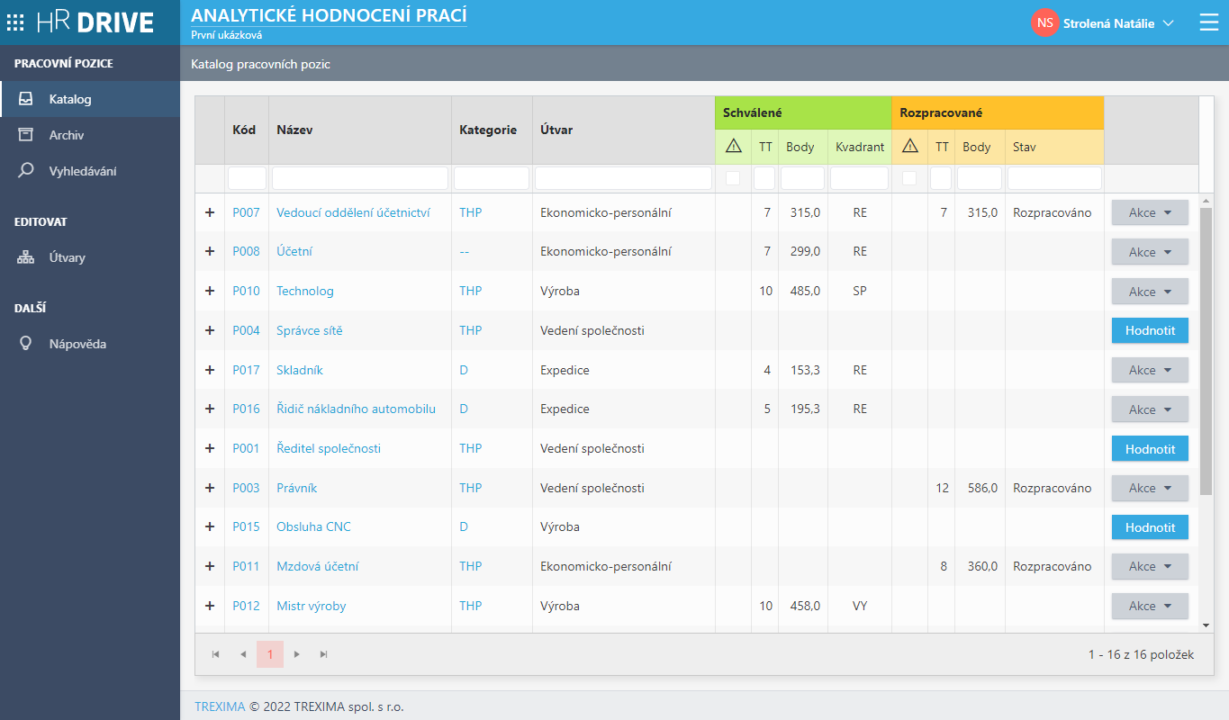 Katalog pracovních pozic